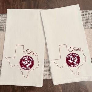 Texas A&M College Kitchen Dish Towel 100% Cotton Flour Sack 28x28 New